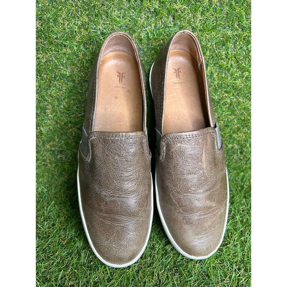 Frye‎ Dylan Ash Brown Leather Slip On Loafer Shoe 8.5 - Picture 7 of 10